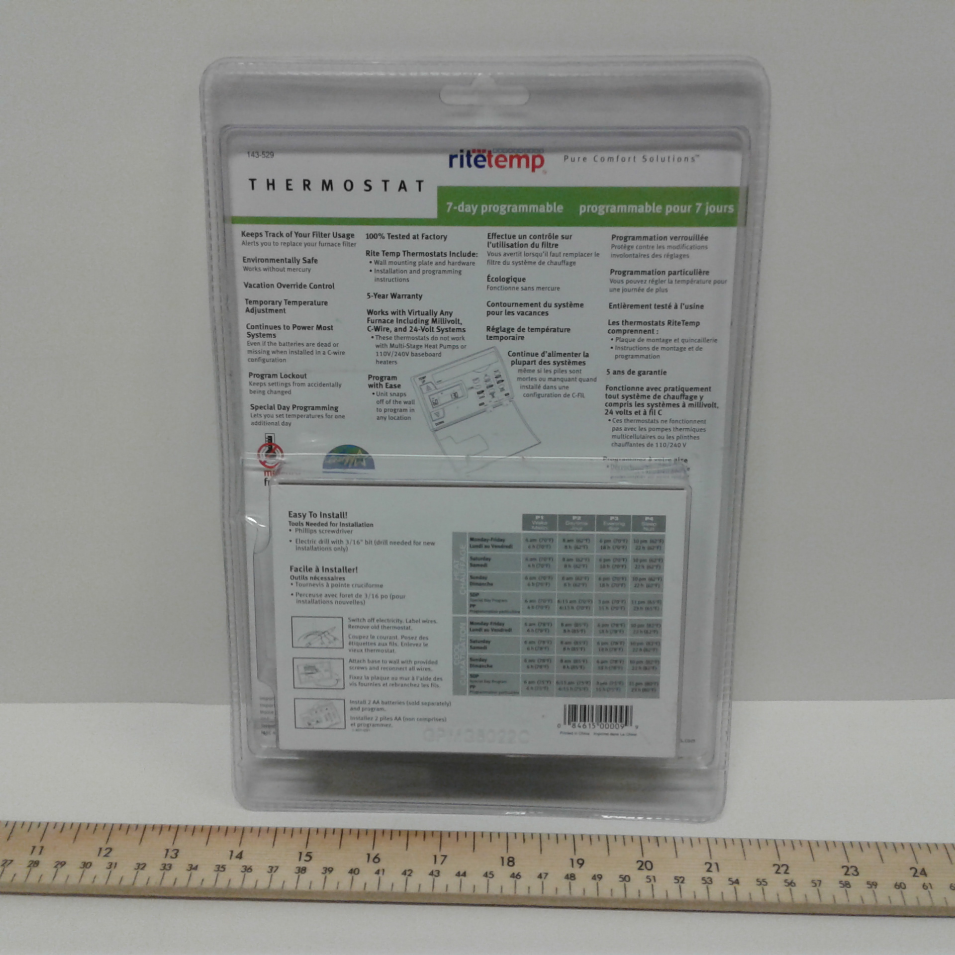 Ritetemp Programmable Thermostat Model 8022c – Milton Wares