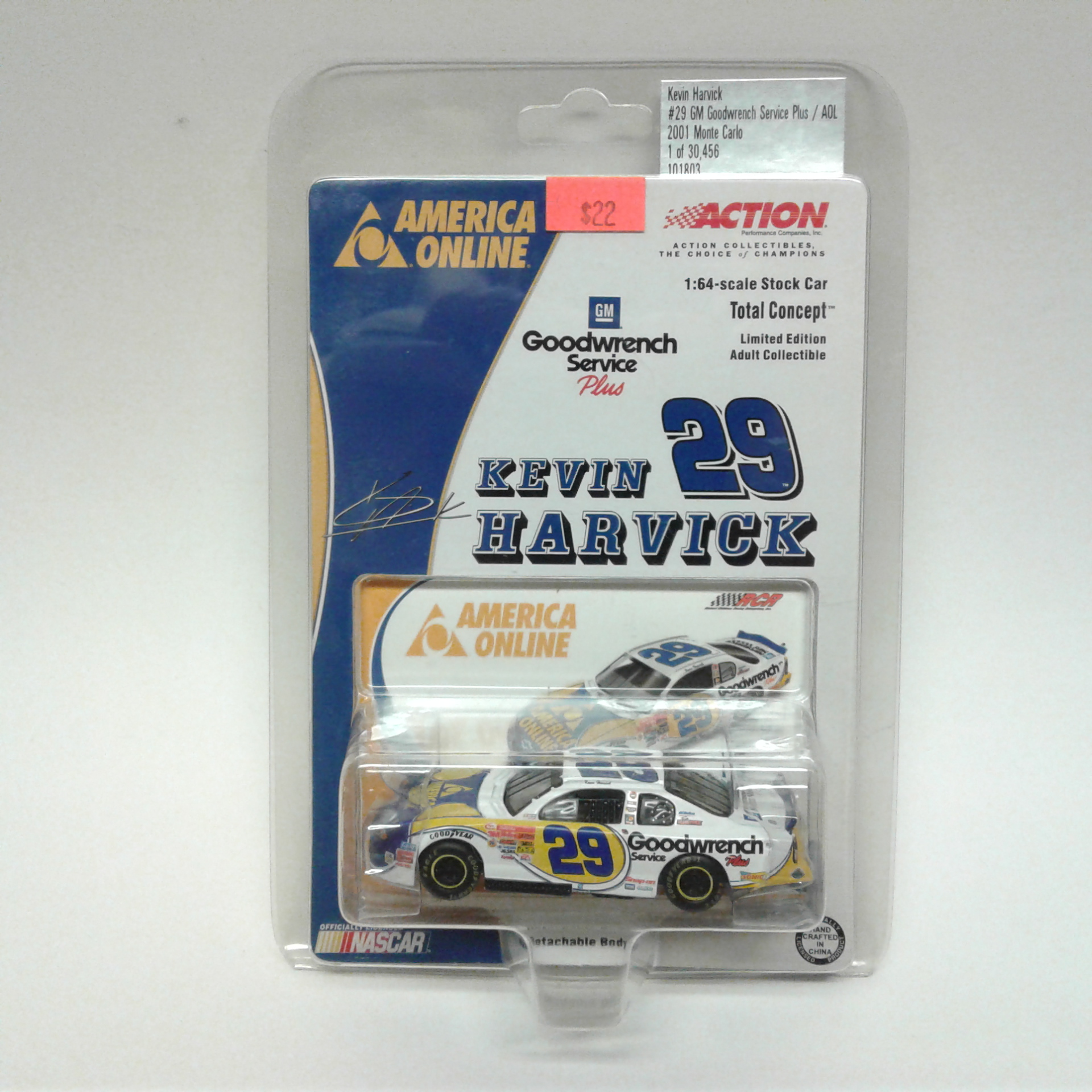 New Kevin Harvick #29 Goodwrench Indianapolis  1:64 Ltd Ed P/N 109811 