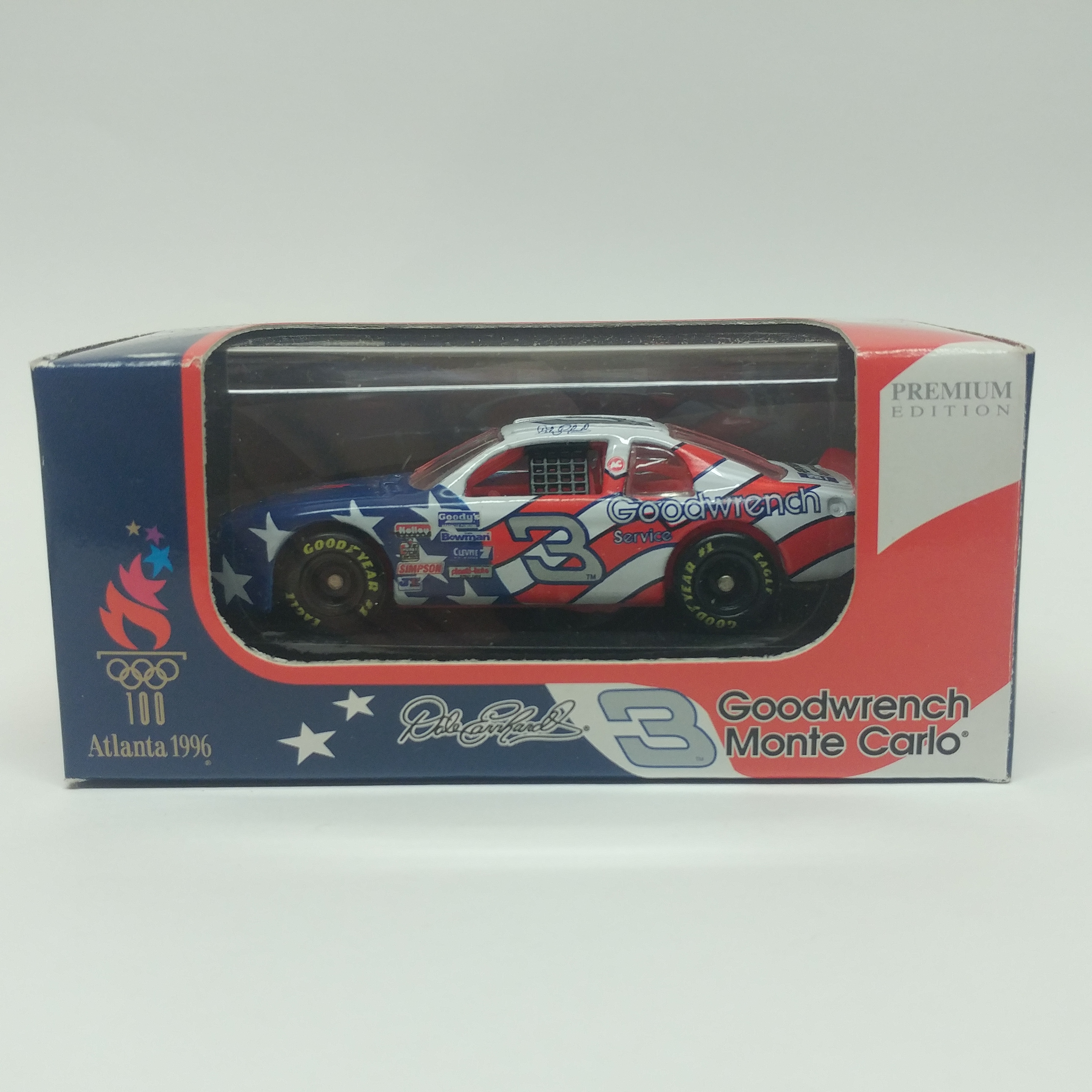 Details about   Dale Earnhardt Sr #3 Goodwrench Olympic Games 1996 Monte Carlo 1:24 NASCAR Grn 