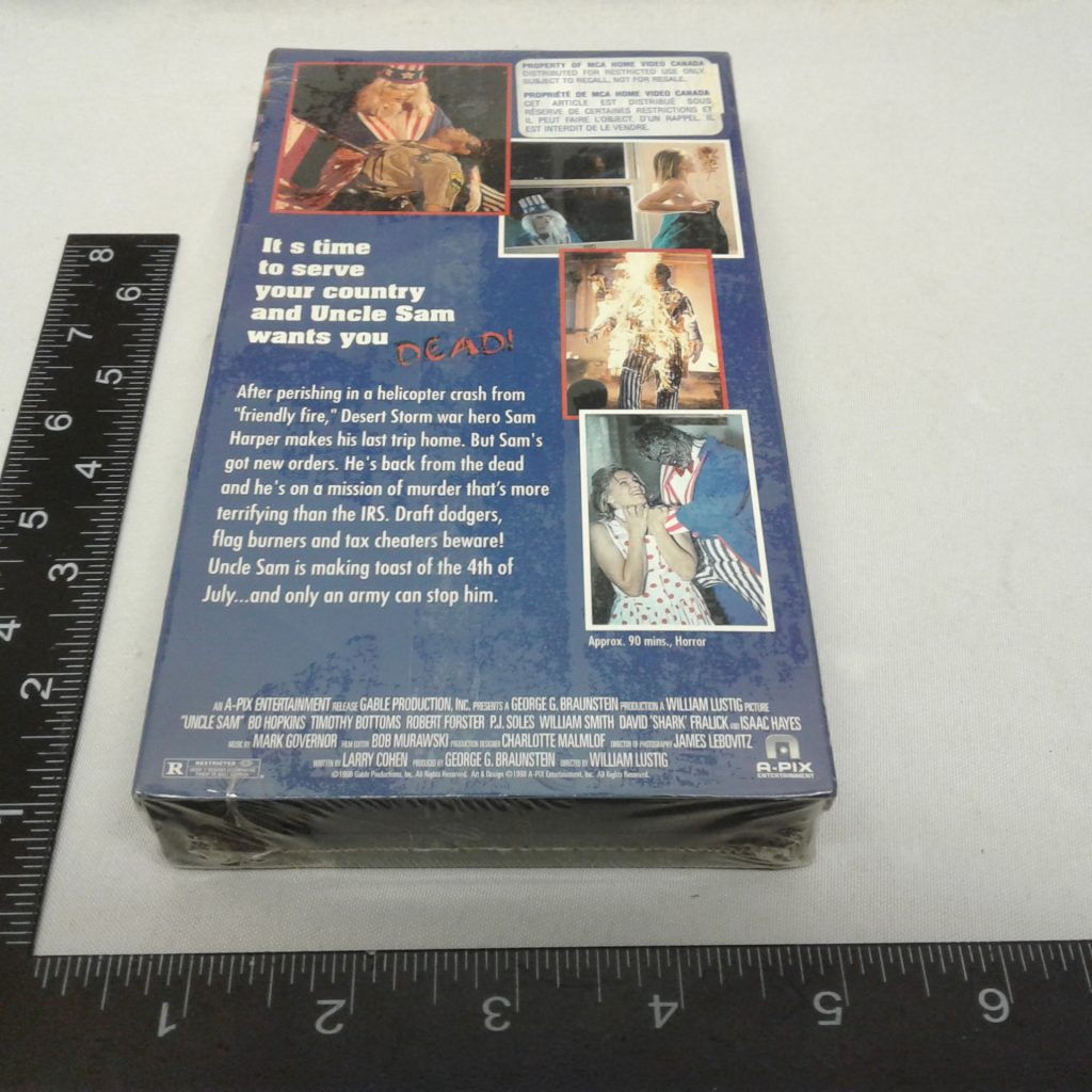Uncle Sam VHS Promotional Screener Sealed – Milton Wares