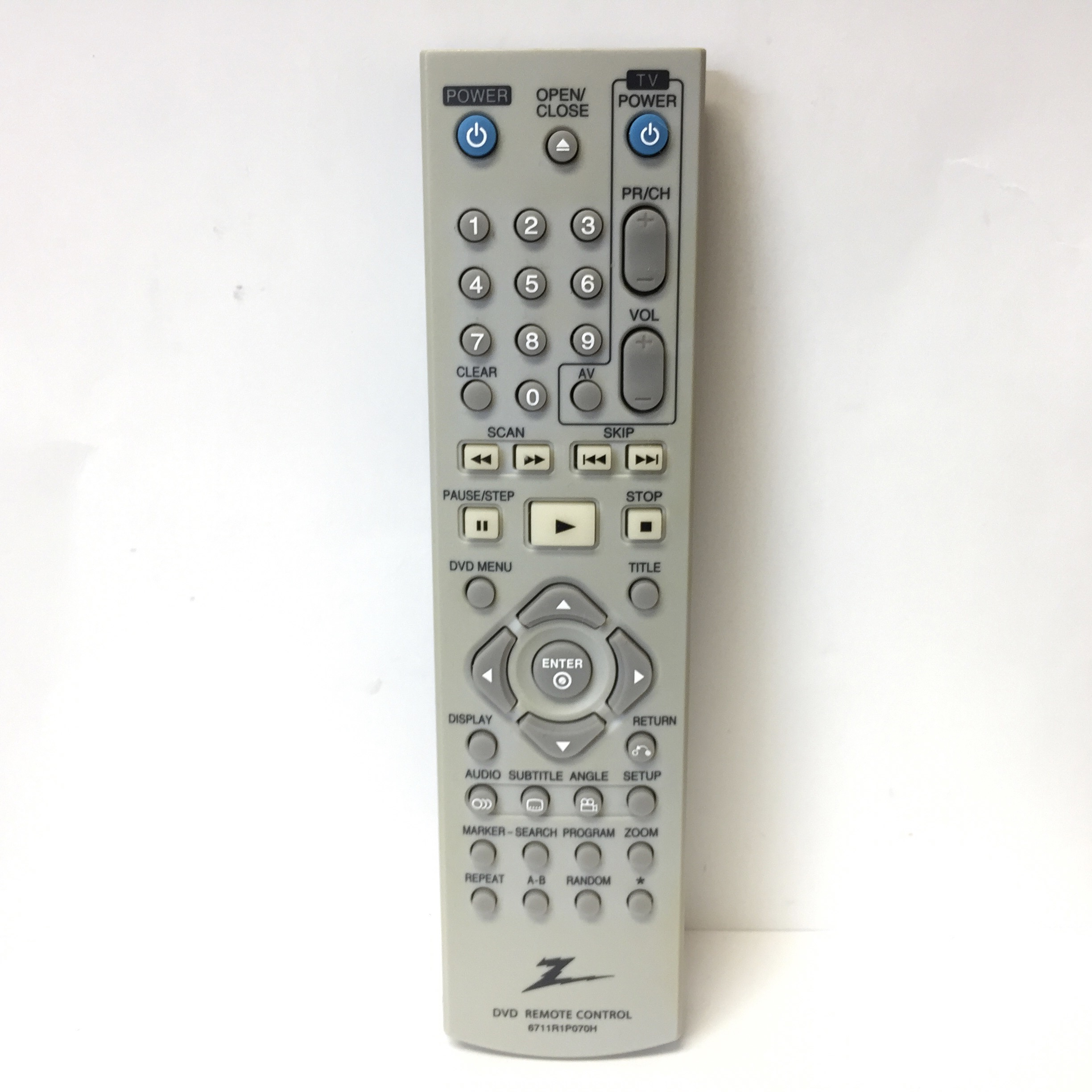 Zenith DVD Remote Control 6711R1P070H – Milton Wares