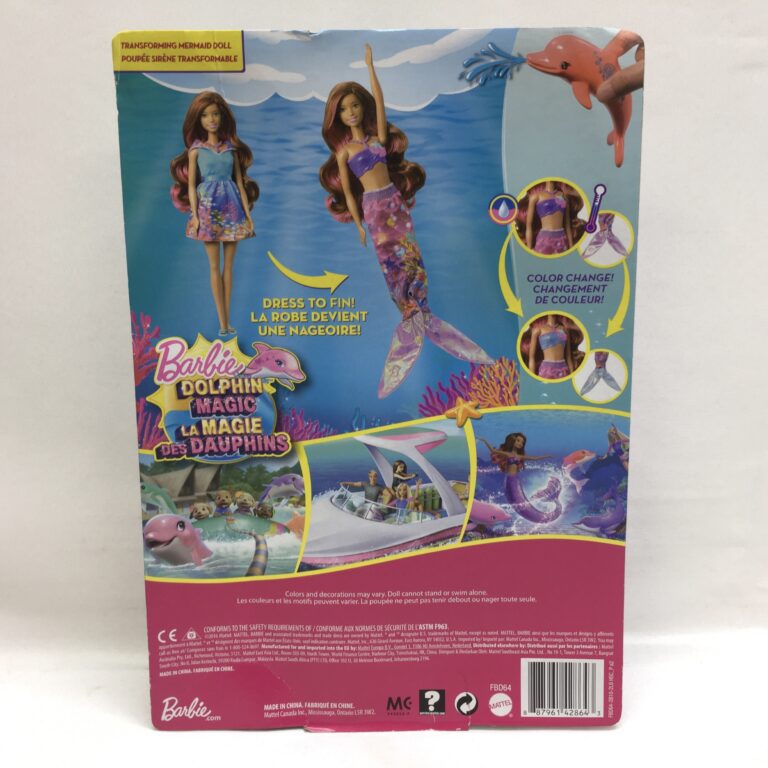 barbie dolphin magic transforming mermaid doll argos