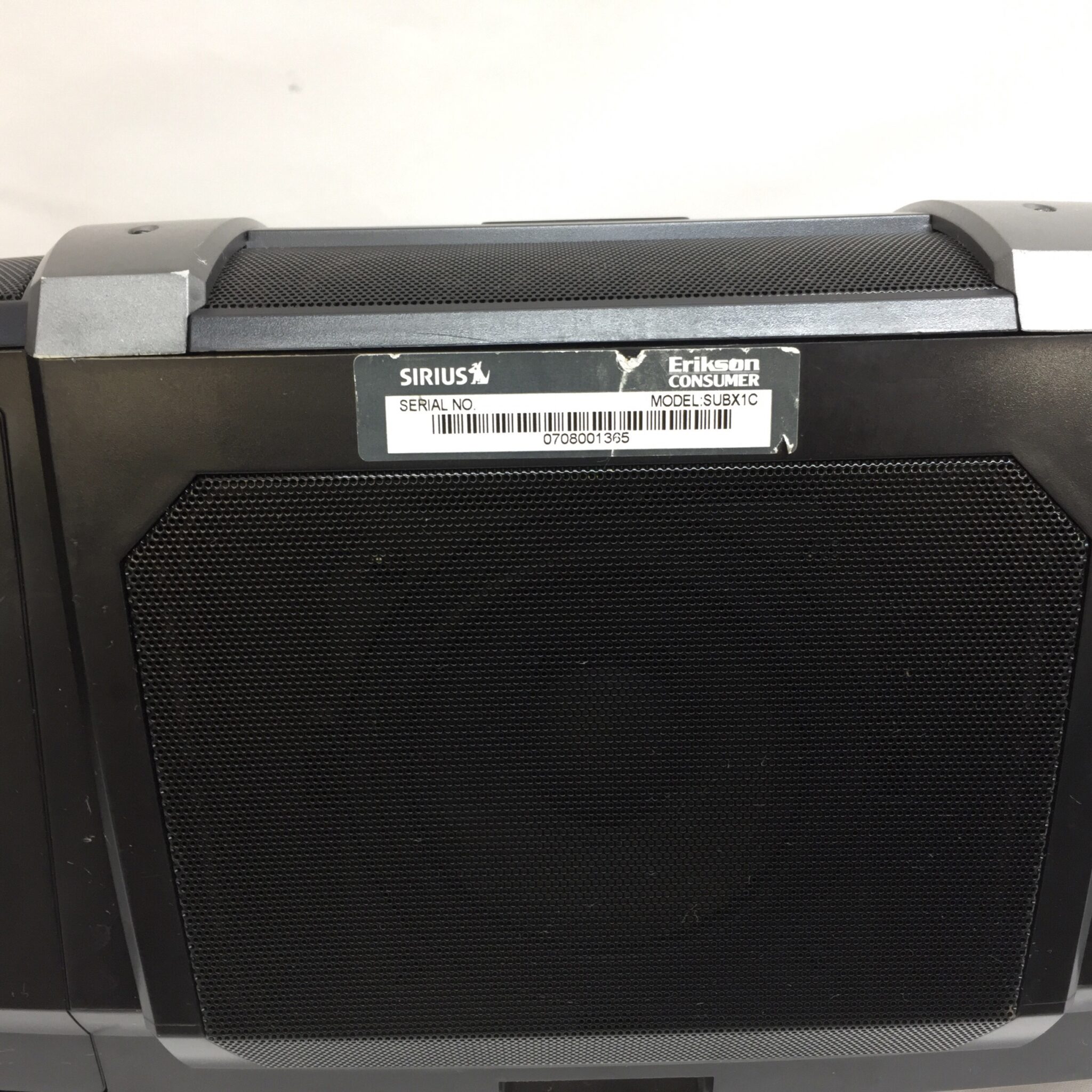 Sirius XM SUBX1C Radio Boombox Milton Wares