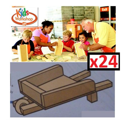 24 Diy Wheelbarrow Kits Kids Workshop Home Depot Milton Wares