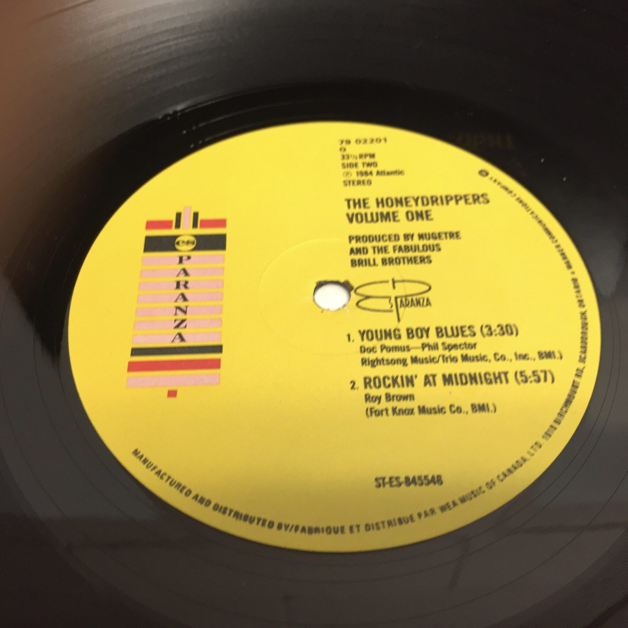 The Honey Drippers Volume One Vinyl Record LP 79 02201 – Milton Wares