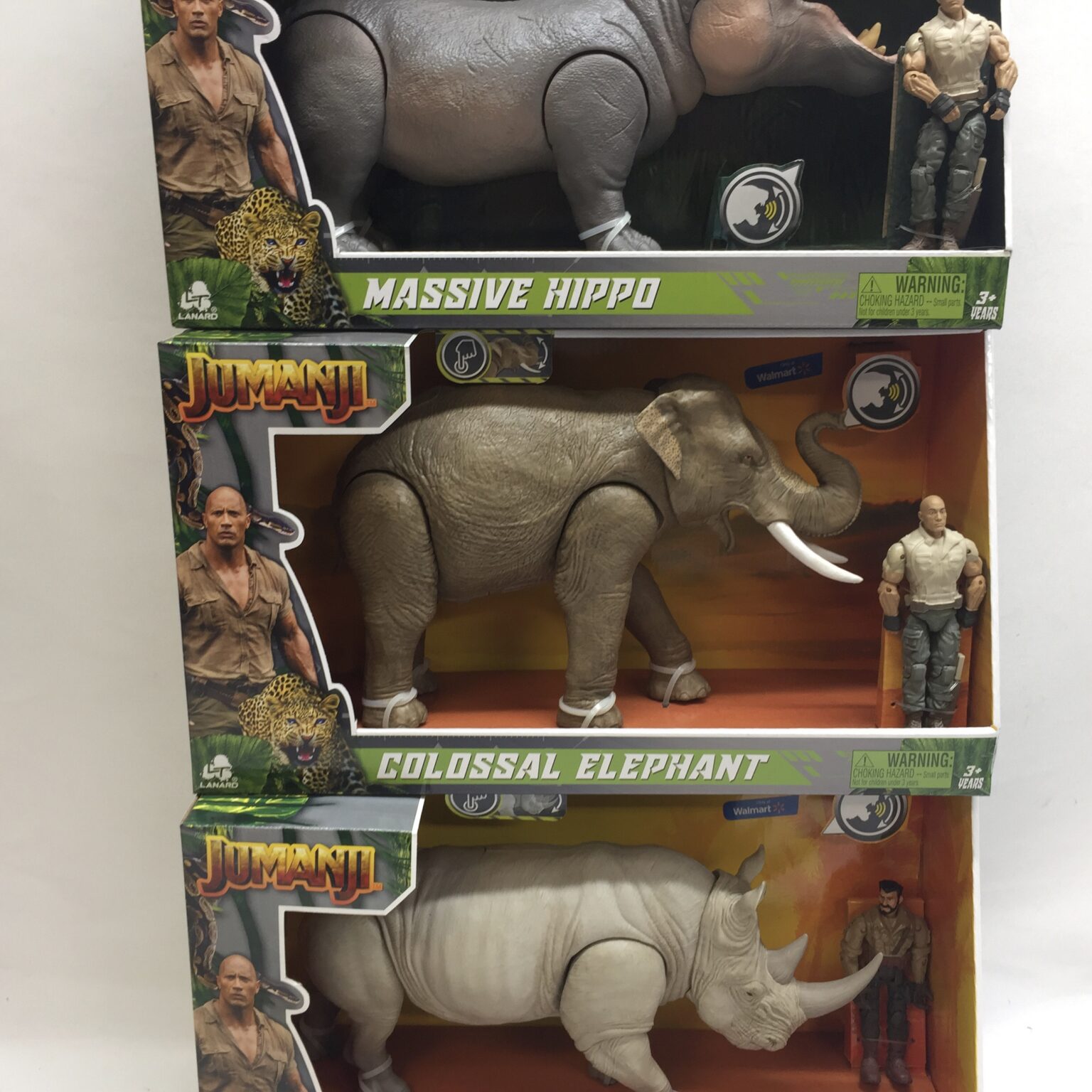 Jumanji Colossal Elephant Massive Hippo Charging Rhino The Rock